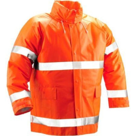 TINGLEY RUBBER Tingley® J53129 Comfort-Brite® Jacket, Fluorescent Orange, Large J53129.LG